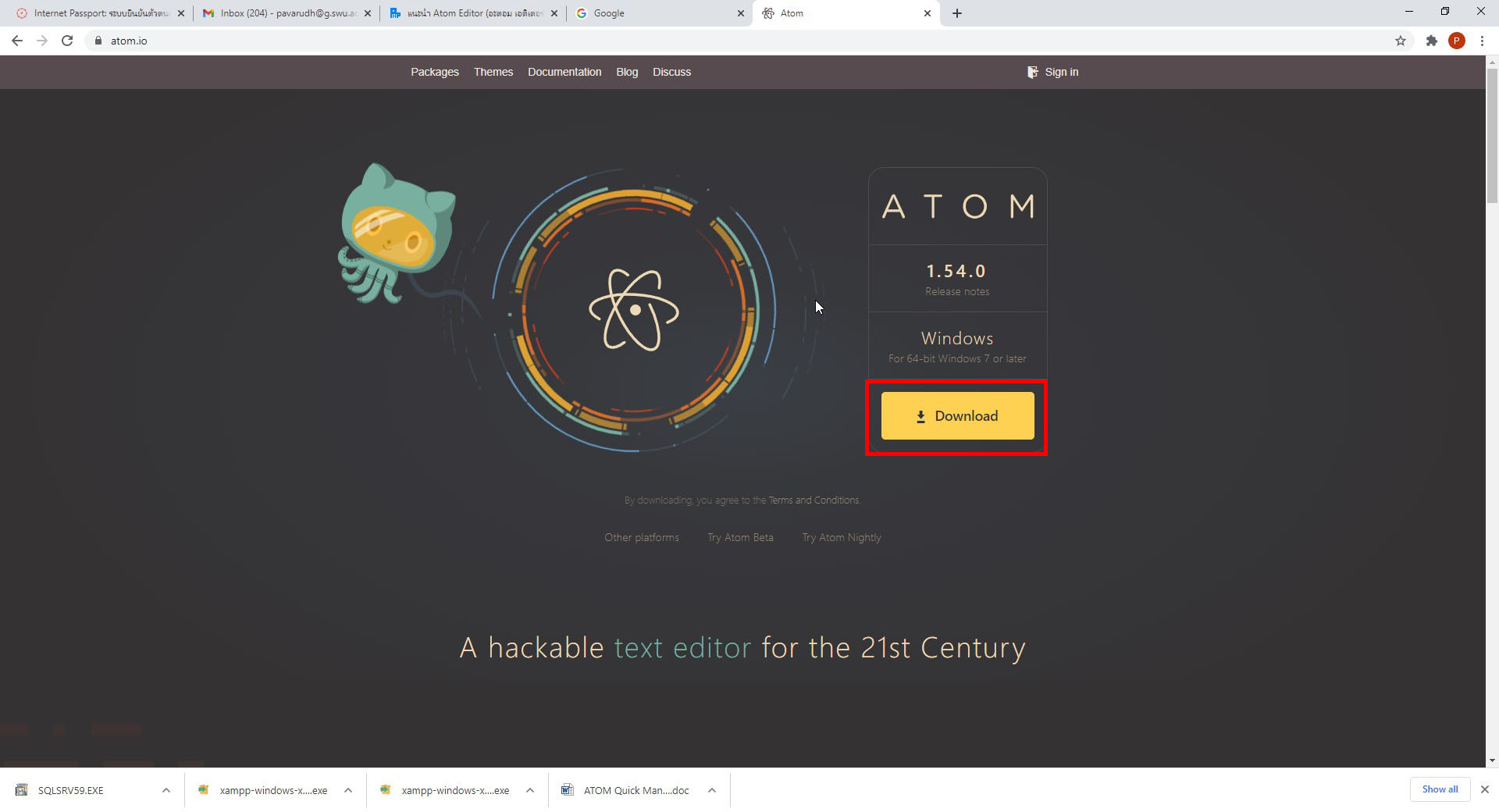 แนะนำโปรแกรม Atom Editor รวมทั้งวิธีการติดตั้งบน Windows 10 – Knowledge Management