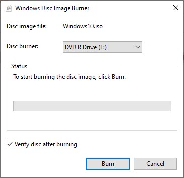 ขั้นตอนการสร้างแผ่น Dvd โปรแกรม Windows 10 ที่บู๊ตได้ด้วยตัวเอง – Knowledge  Management