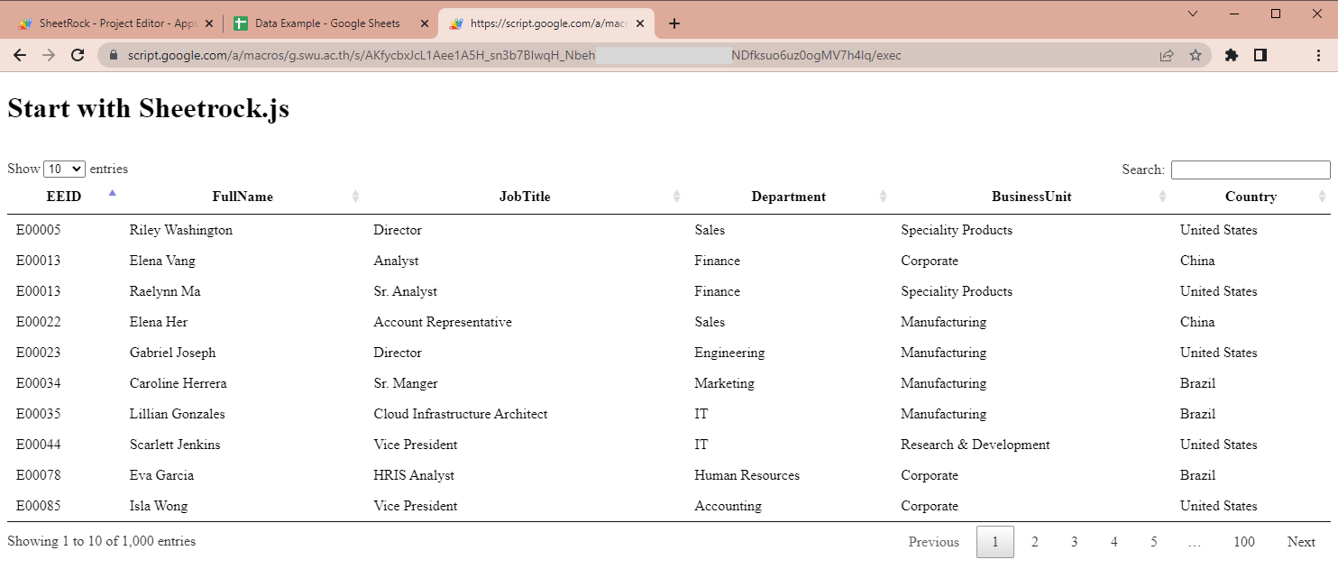สร้างเว็บค้นหาข้อมูลจาก Google Sheet ด้วย Apps Script และ Sheetrock.js ...